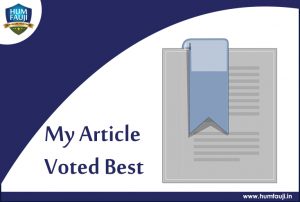 My Article Voted Best